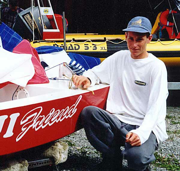 Daniel at Lake Brunner Sailing Club