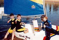 Fun sailboat for boys