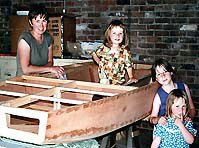 Boatbuilding for Mum and girls